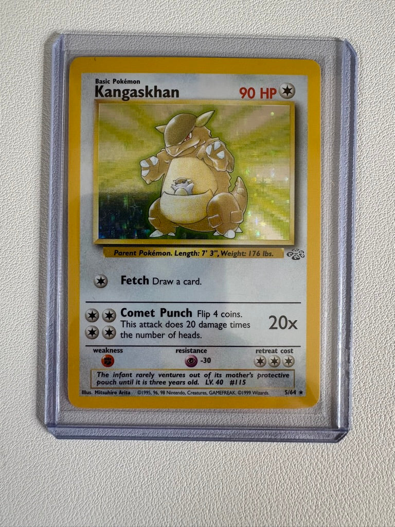 Jungle Kangaskhan Card 5/64 Rare Holo, Vintage 1999 WOTC Near Mint