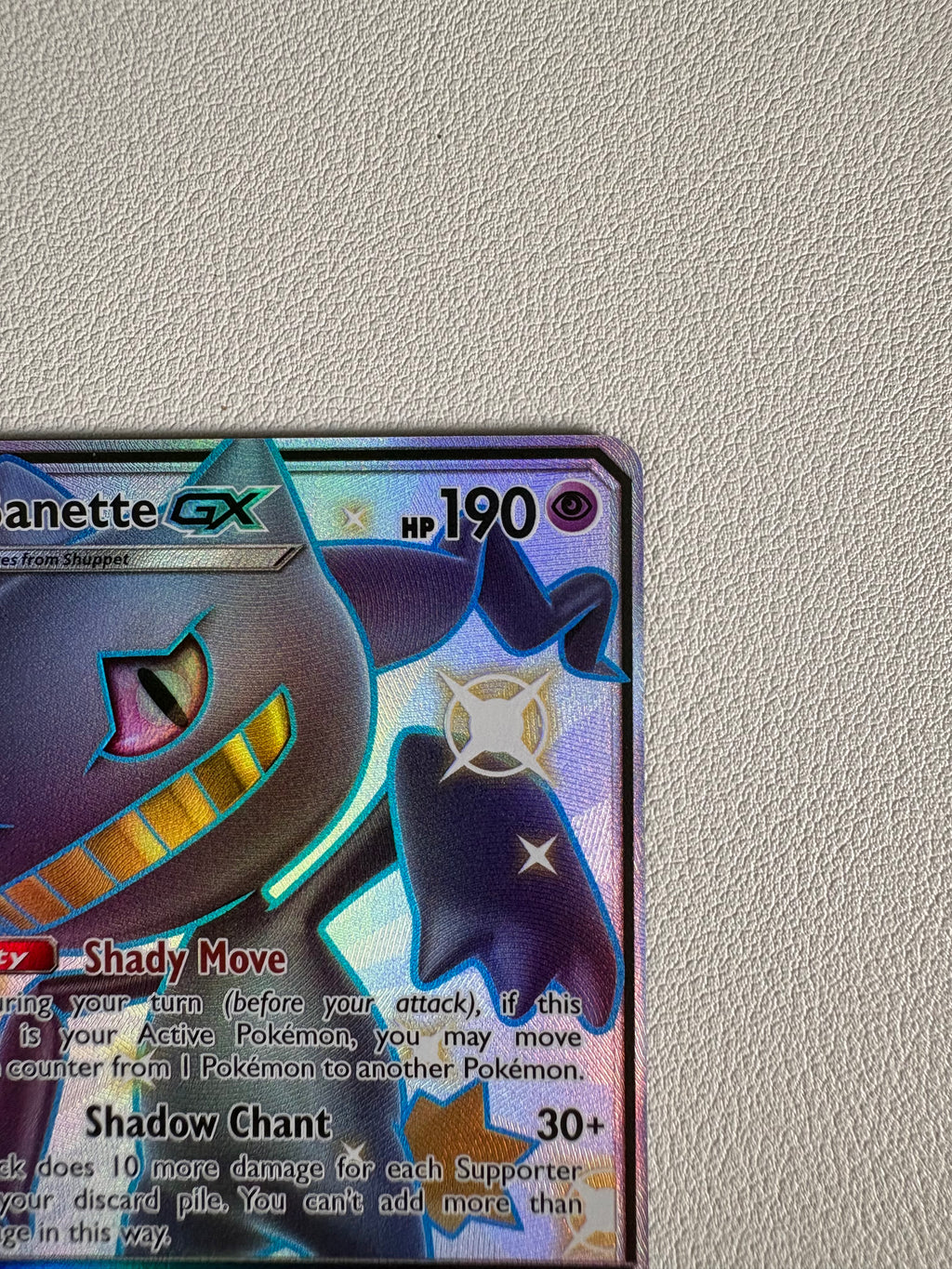 Banette GX Hidden Fates: Shiny Vault - Shiny Holo Rare -SV61/SV94 Near Mint