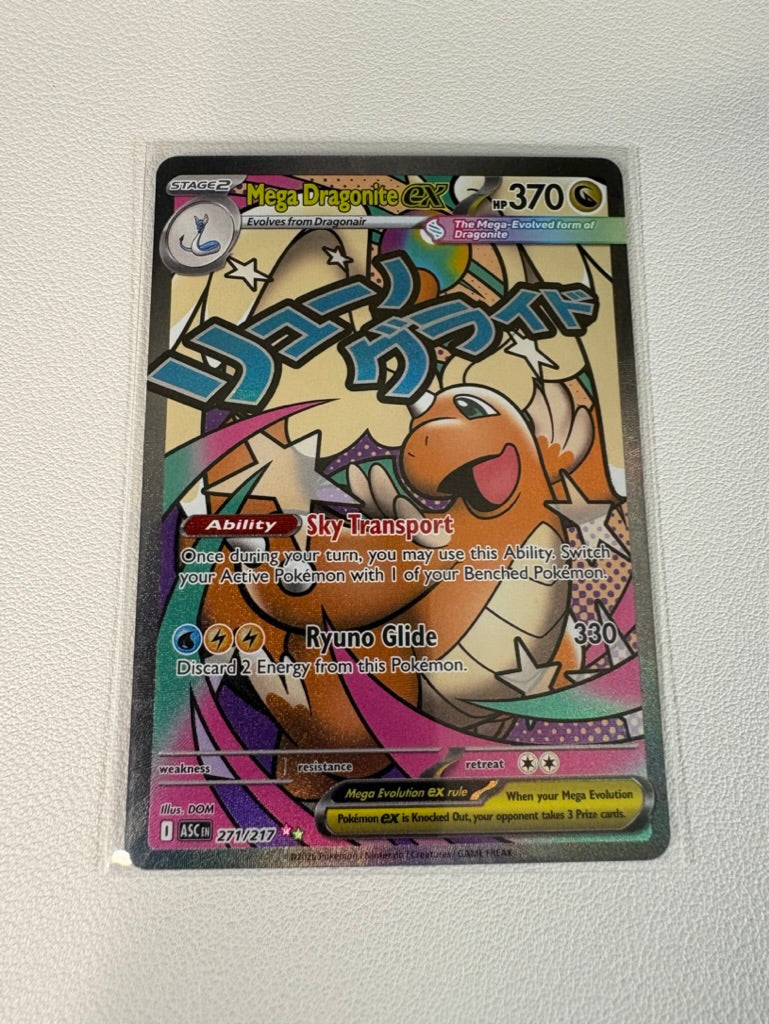 Mega Dragonite EX 271/217 Mega Attack Rare - Near Mint - Pack Fresh
